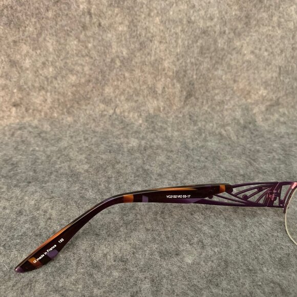 Cogan YC2132 VIO Women's Half Rim Optical/Prescription Eyeglasses Frame - Picture 11 of 14